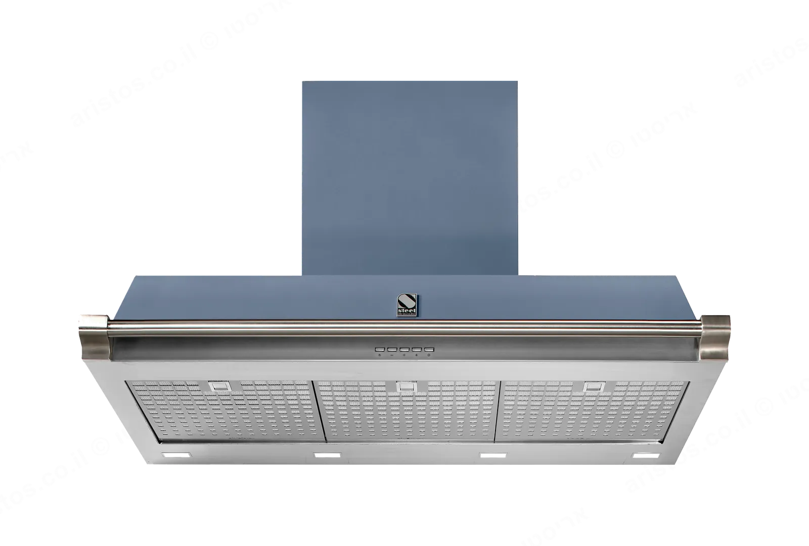 Steel קולט אדים 100 ס"מ סדרת Ascot תוצרת Steel דגם AKL100 גימור תכלת — תמונה 3